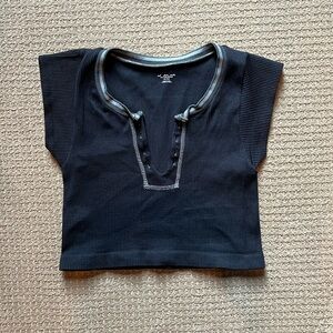 Urban Outfitters Black Cropped Top - M/L